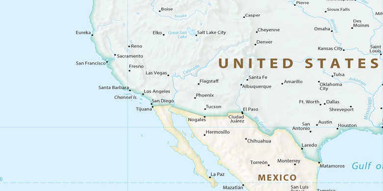 fondo de pantalla musicas regular Los Ángeles en el mapa